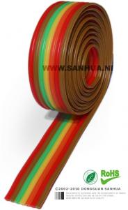 Rainbow Ribbon Cable 2.54mm (UL2651)  KLS17-2.54-RFC